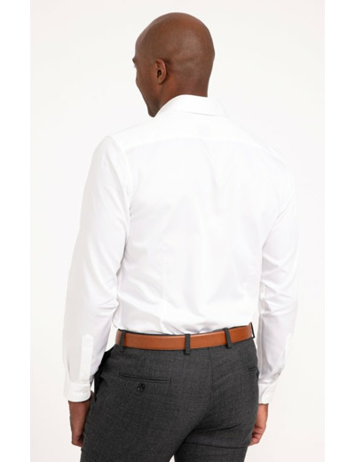 Chemise ajustée manches longues Satin