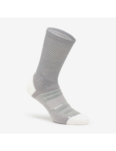 Chaussettes randonnée - hike 900 high grise - lot de 2 paires