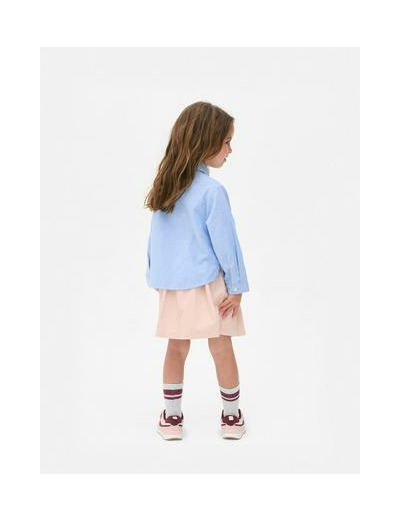 Chemise Oxford à motif cœur léopard appliqué
