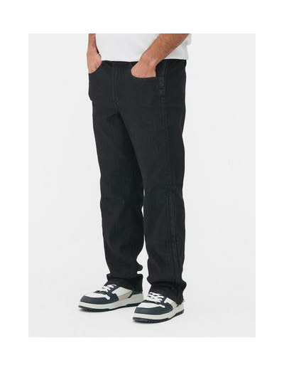 Jean droit adaptatif taille mi-haute