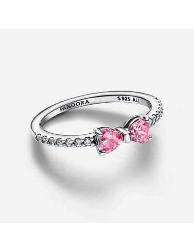 Bague Noeud Rose Scintillant