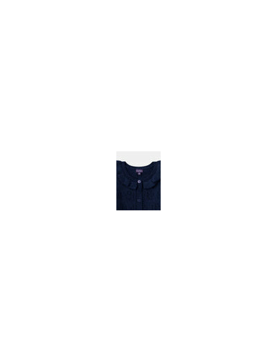 Gilet bleu marine pour fille
