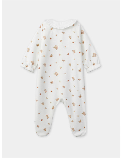 Dors-bien en velours imprimé