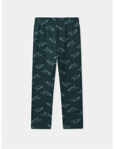 Pyjama tricolore imprimé dinosaures Garçon
