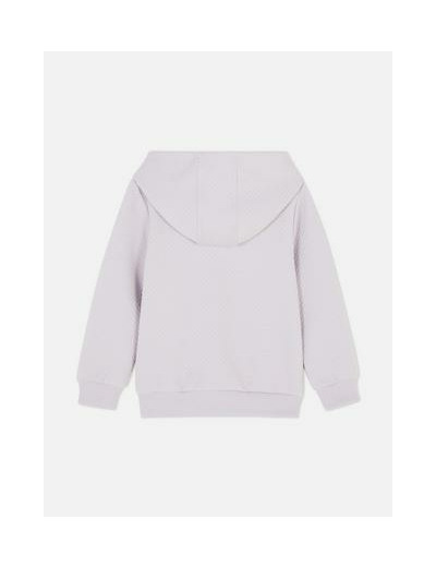 Sweat à capuche texturé zippé