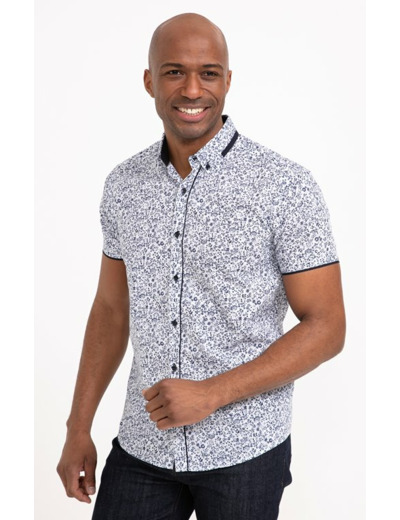 Chemise manches courtes Floral Studio