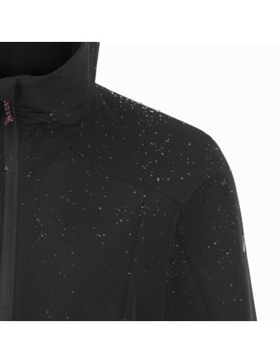 Veste softshell coupe-vent femme, MT500 noir