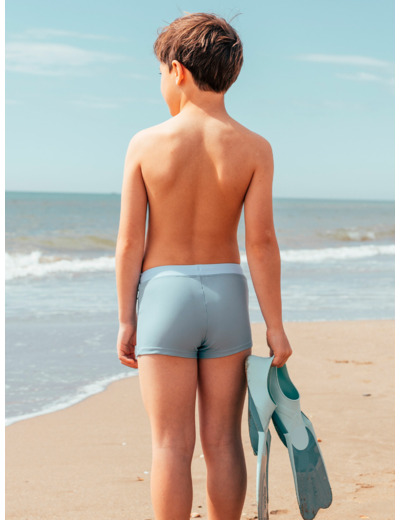 Boxer de bain bleu