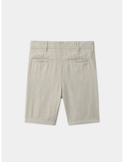 Short de cérémonie beige