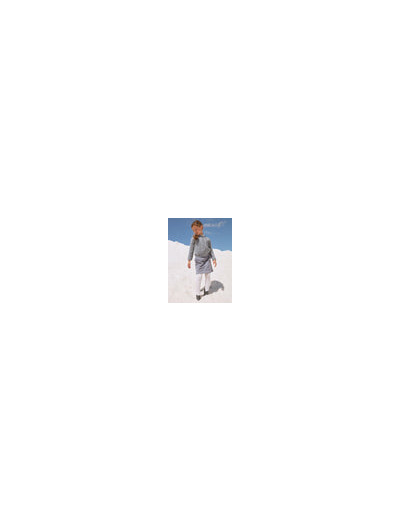 Gilet bleu-gris pour fille