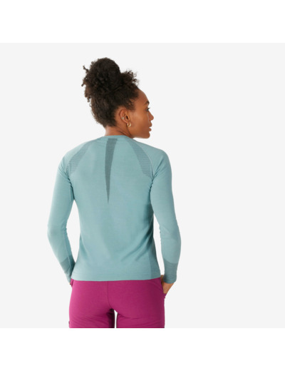 Tee-shirt seamless manches longues en laine femme - alpinism