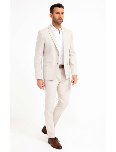 Pantalon de costume coupe ajustée Sabbia