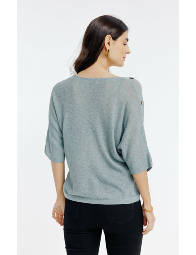 Pull maille brillante