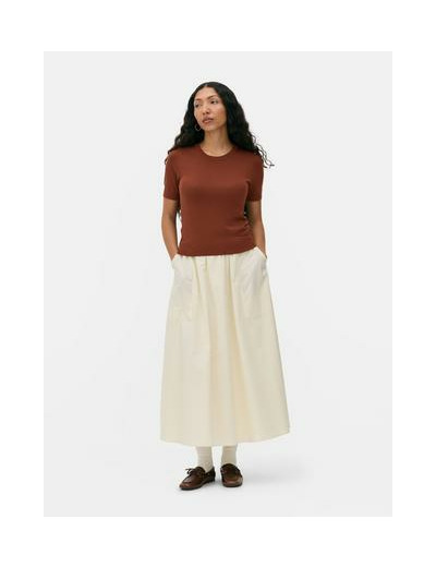 T-shirt ajusté à manches courtes