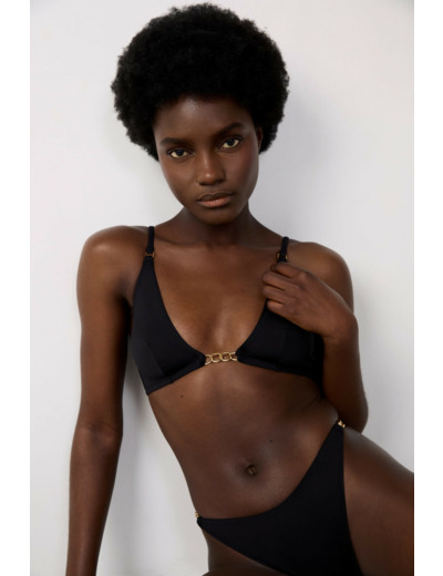 Triangle haut de maillot détail bijou