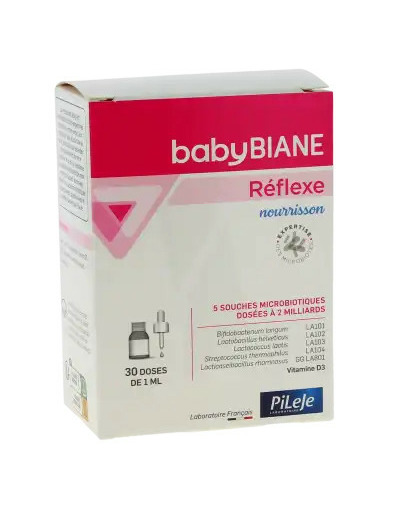 Pileje Babybiane Réflexe Nourrisson Solution Buvable Flacon Compte-gouttes De 30 Ml