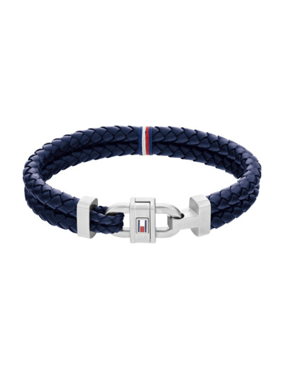 Bracelet cordon Homme Carabiner Bleu