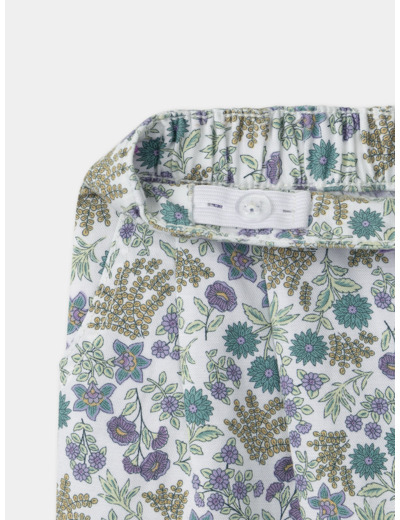 Pantalon à fleurs