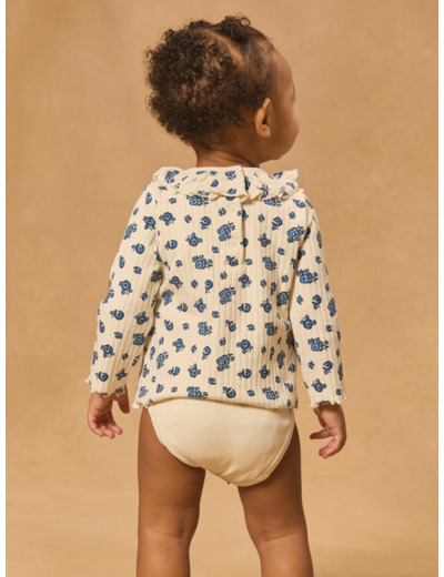 Body manches longues imprimé floral