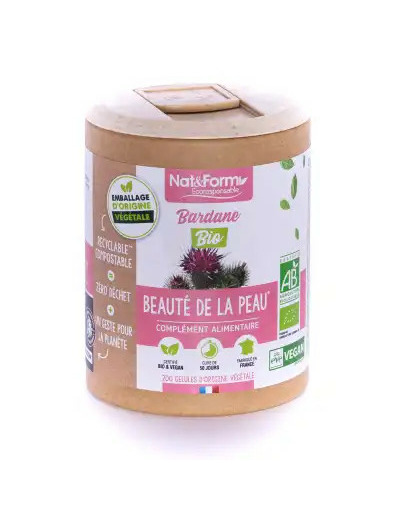 Nat&form Ecoresponsable Bardane Bio 200 Gélules Végétales