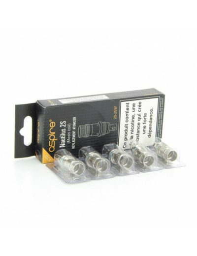 Pack de 5 résistances Nautilus 2S Mesh 0.7ohms Aspire