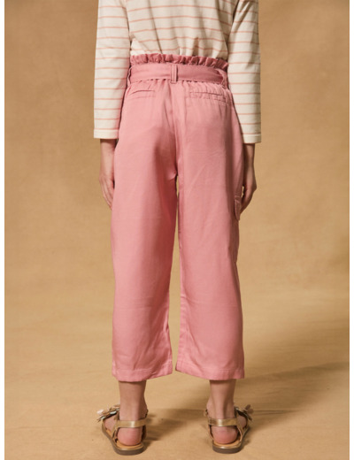 Pantalon wide leg ceinture