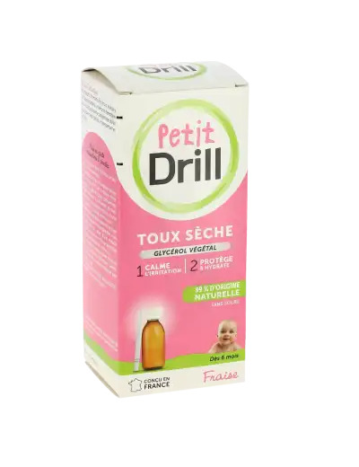 Petit Drill Sirop Nourrisson Fraise Flacon De 125 Ml + Pipette