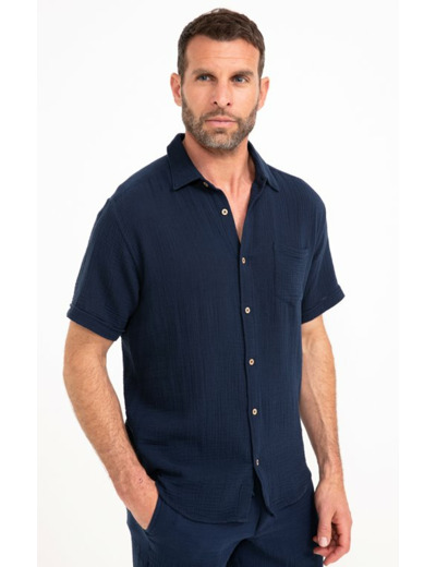 Chemise manches courtes Double Gaze