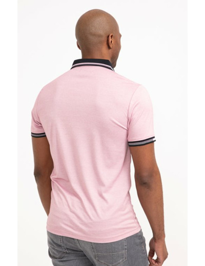 Polo manches courtes BRIQUE
