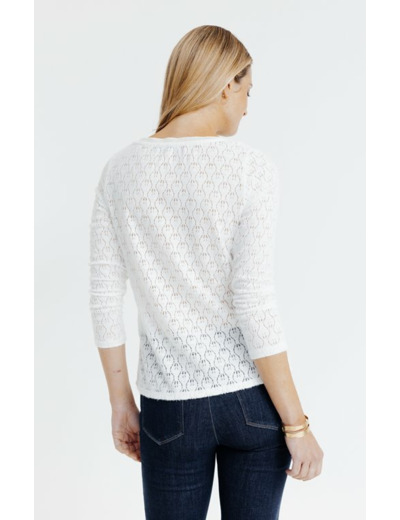 Tee-Shirt Uni Dentelle