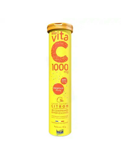 Isoxan Ma Vita C 1000mg Comprimés Effervescents Citron Tube De 20