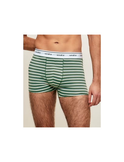 Boxer en coton à rayures