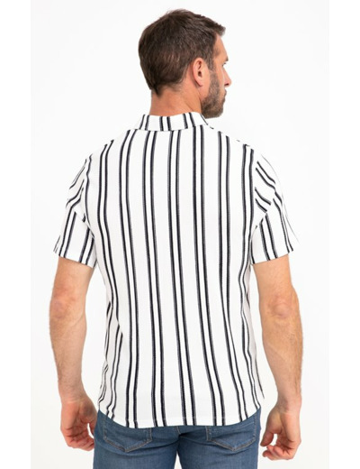 Polo manches courtes Crepstripe