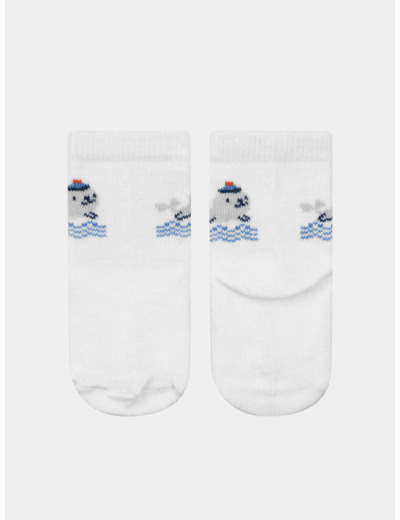chaussettes lotx3 Ecru