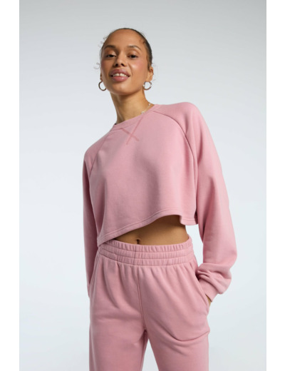 Sweatshirt à l'aspect brillant