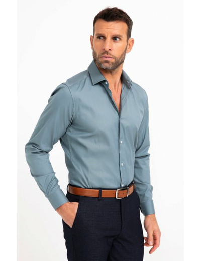 Chemise ajustée manches longues Sato