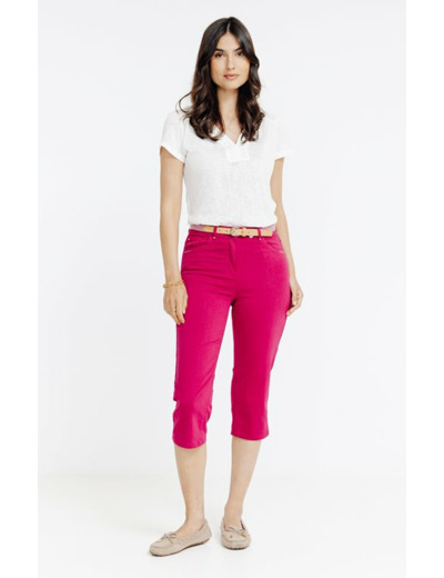 Pantalon coupe corsaire sous les genoux