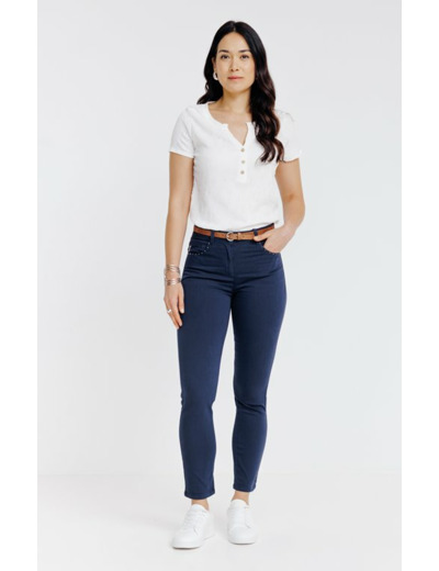 Pantalon détail zip et ceinture