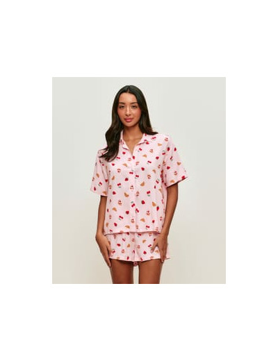 Ensemble de pyjama à motifs fruits et gâteaux