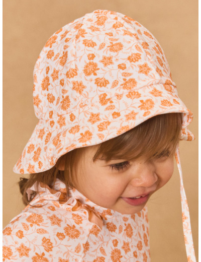 Chapeau UPF 50+ imprimé fleuri