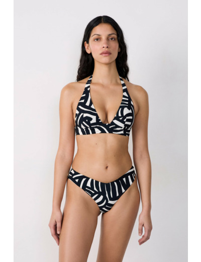 Triangle haut de maillot imprimé