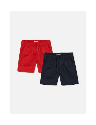 Lot de 2 shorts tissés à cordon de serrage