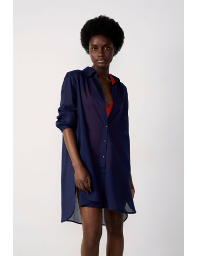 Robe chemise de plage