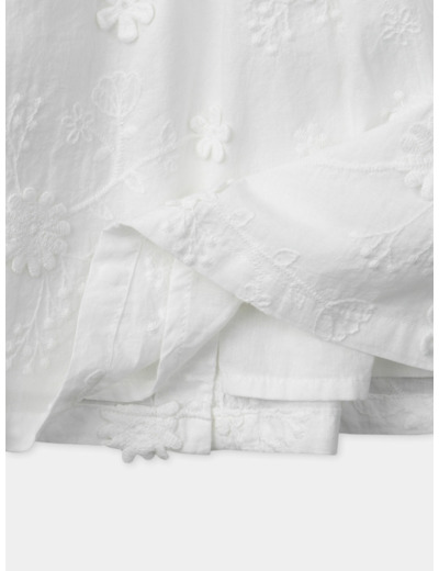 Robe brodée fleuri