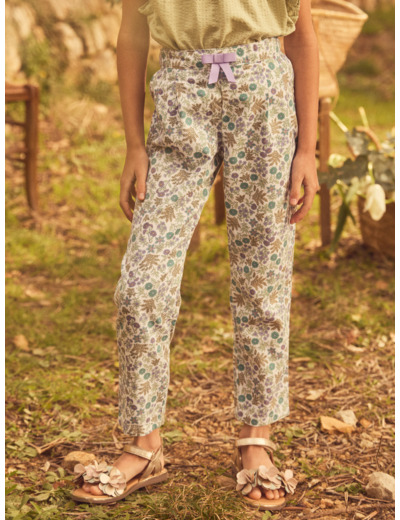 Pantalon à fleurs