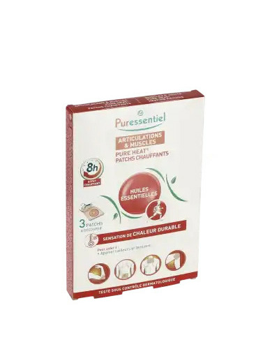Puressentiel Articulations & Muscles Patch Chauffant Pure Heat Boîte De 3