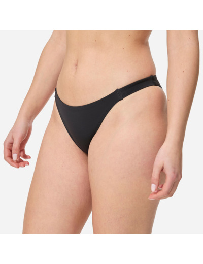 Bas de maillot de bain ALY noire aux bords côté fins et élastiqués