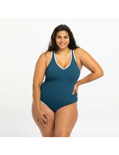 Maillot de bain 1 pièce femme virginia bleu foncé