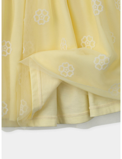 Jupe tutu fleur jaune
