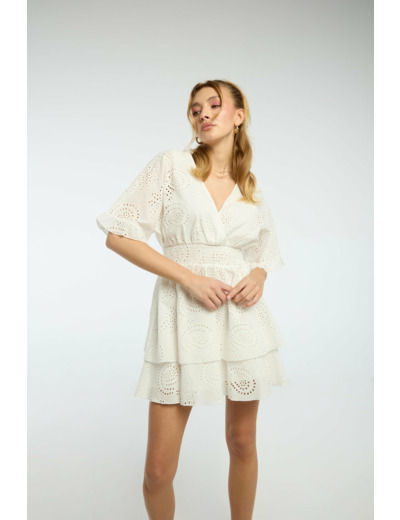 Robe mini avec lacets